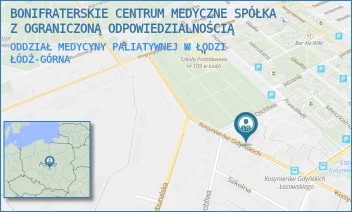 ODDZIAŁ MEDYCYNY PALIATYWNEJ W ŁODZI - BONIFRATERSKIE CENTRUM MEDYCZNE SPÓŁKA Z OGRANICZONĄ ODPOWIEDZIALNOŚCIĄ - UL. KOSYNIERÓW GDYŃSKICH 61,  ŁÓDŹ-GÓRNA