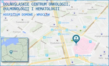 HOSPICJUM DOMOWE - DOLNOŚLĄSKIE CENTRUM ONKOLOGII, PULMONOLOGII I HEMATOLOGII - PL. LUDWIKA HIRSZFELDA 12,  WROCŁAW
