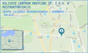 ZESPÓŁ LECZENIA ŚRODOWISKOWEGO ( DOMOWEGO ) - MILICKIE CENTRUM MEDYCZNE SP. Z O.O. W RESTRUKTURYZACJI - UL. ARMII KRAJOWEJ 3A,  MILICZ