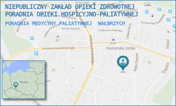PORADNIA MEDYCYNY PALIATYWNEJ - NIEPUBLICZNY ZAKŁAD OPIEKI ZDROWOTNEJ PORADNIA OPIEKI HOSPICYJNO-PALIATYWNEJ - UL. ZYGMUNTA KRASIŃSKIEGO 8,  WAŁBRZYCH