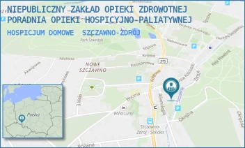 HOSPICJUM DOMOWE - NIEPUBLICZNY ZAKŁAD OPIEKI ZDROWOTNEJ PORADNIA OPIEKI HOSPICYJNO-PALIATYWNEJ - UL. ZACISZE 3,  SZCZAWNO-ZDRÓJ