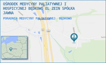 PORADNIA MEDYCYNY PALIATYWNEJ - OŚRODEK MEDYCYNY PALIATYWNEJ I HOSPICYJNEJ BĘDKOWO EL ZEIN SPÓŁKA KOMANDYTOWA - BĘDKOWO 1,  BĘDKOWO