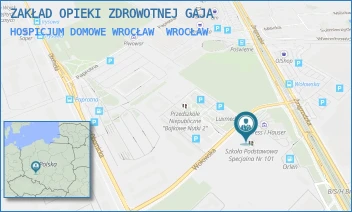 HOSPICJUM DOMOWE WROCŁAW - ZAKŁAD OPIEKI ZDROWOTNEJ GAJA - WOŁOWSKA 9,  WROCŁAW
