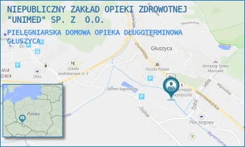 PIELĘGNIARSKA DOMOWA OPIEKA DŁUGOTERMINOWA - NIEPUBLICZNY ZAKŁAD OPIEKI ZDROWOTNEJ "UNIMED" SP. Z  O.O. - UL. GRUNWALDZKA 24,  GŁUSZYCA