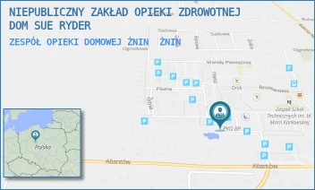 ZESPÓŁ OPIEKI DOMOWEJ ŻNIN - NIEPUBLICZNY ZAKŁAD OPIEKI ZDROWOTNEJ DOM SUE RYDER - ŻYTNIA 1,  ŻNIN