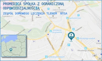 ZESPÓŁ DOMOWEGO LECZENIA TLENEM - PROMEDICA SPÓŁKA Z OGRANICZONĄ ODPOWIEDZIALNOŚCIĄ - UL. MARSZAŁKA JÓZEFA PIŁSUDSKIEGO 12A,  NYSA