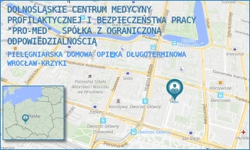 PIELĘGNIARSKA DOMOWA OPIEKA DŁUGOTERMINOWA - DOLNOŚLĄSKIE CENTRUM MEDYCYNY PROFILAKTYCZNEJ I BEZPIECZEŃSTWA PRACY  "PRO-MED"  SPÓŁKA Z OGRANICZONĄ ODPOWIEDZIALNOŚCIĄ - UL. GWARNA 6A,  WROCŁAW-KRZYKI
