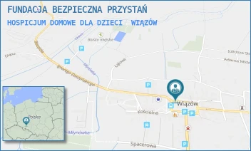 HOSPICJUM DOMOWE DLA DZIECI - FUNDACJA BEZPIECZNA PRZYSTAŃ - PL. WOLNOŚCI 18,  WIĄZÓW