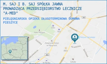 PIELĘGNIARSKA OPIEKA DŁUGOTERMINOWA DOMOWA - M. SAJ I B. SAJ SPÓŁKA JAWNA PROWADZĄCA PRZEDSIĘBIORSTWO LECZNICZE "A-MED" - UL. SPORTOWA 2,  PIESZYCE