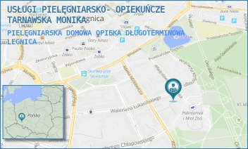 PIELĘGNIARSKA DOMOWA OPIEKA DŁUGOTERMINOWA - MONIC MED. NATURAL  MONIKA TARNAWSKA - UL. WŁADYSŁAWA REYMONTA 7,  LEGNICA