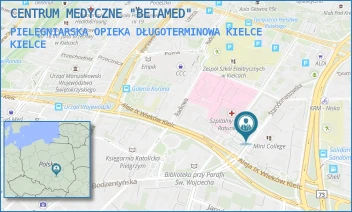 PIELĘGNIARSKA OPIEKA DŁUGOTERMINOWA KIELCE - CENTRUM MEDYCZNE "BETAMED" - STARODOMASZOWSKA 15,  KIELCE