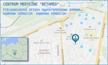 PIELĘGNIARSKA OPIEKA DŁUGOTERMINOWA DOMOWA - DĄBROWA GÓRNICZA - CENTRUM MEDYCZNE "BETAMED" - UL. JÓZEFA CIESZKOWSKIEGO 12A, DĄBROWA GÓRNICZA