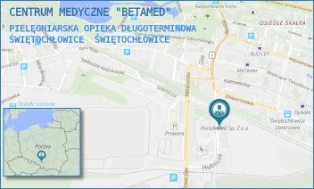 PIELĘGNIARSKA OPIEKA DŁUGOTERMINOWA - ŚWIĘTOCHŁOWICE - CENTRUM MEDYCZNE "BETAMED" - UL. HUTNICZA 8, ŚWIĘTOCHŁOWICE