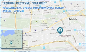 PIELĘGNIARSKA OPIEKA DŁUGOTERMINOWA DOMOWA - ZABRZE - CENTRUM MEDYCZNE "BETAMED" - UL. ŚW. BARBARY 1,  ZABRZE