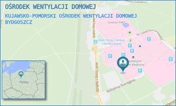 KUJAWSKO-POMORSKI OŚRODEK WENTYLACJI DOMOWEJ - MEDYCYNA SPECJALISTYCZNA SP. Z O.O - NIEPUBLICZNY SPECJALISTYCZNY ZAKŁAD OPIEKI ZDROWOTNEJ W BYDGOSZCZY - DOM PACJENTA .,  BYDGOSZCZ