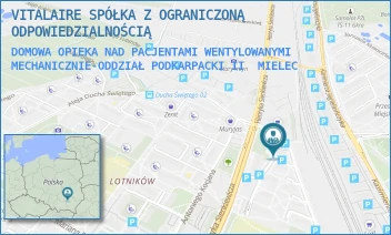 DOMOWA OPIEKA NAD PACJENTAMI WENTYLOWANYMI MECHANICZNIE-ODDZIAŁ PODKARPACKI II - VITALAIRE SPÓŁKA Z OGRANICZONĄ ODPOWIEDZIALNOŚCIĄ - DRZEWIECKIEGO 31/36,  MIELEC