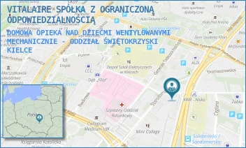 DOMOWA OPIEKA NAD DZIEĆMI WENTYLOWANYMI MECHANICZNIE - ODDZIAŁ ŚWIĘTOKRZYSKI - VITALAIRE SPÓŁKA Z OGRANICZONĄ ODPOWIEDZIALNOŚCIĄ - NISKA 5/1,  KIELCE