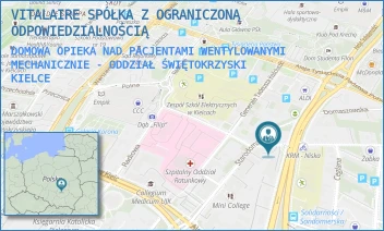 DOMOWA OPIEKA NAD PACJENTAMI WENTYLOWANYMI MECHANICZNIE - ODDZIAŁ ŚWIĘTOKRZYSKI - VITALAIRE SPÓŁKA Z OGRANICZONĄ ODPOWIEDZIALNOŚCIĄ - NISKA 5/1,  KIELCE