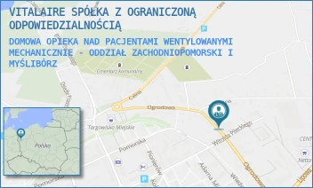 DOMOWA OPIEKA NAD PACJENTAMI WENTYLOWANYMI MECHANICZNIE - ODDZIAŁ ZACHODNIOPOMORSKI I - VITALAIRE SP. Z O.O. - OGRODOWA 9,  MYŚLIBÓRZ