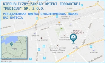 PIELĘGNIARSKA OPIEKA DŁUGOTERMINOWA - NIEPUBLICZNY ZAKŁAD OPIEKI ZDROWOTNEJ "MEDICUS" SP. Z O.O. - OS.CHROBREGO 15,  NAKŁO NAD NOTECIĄ
