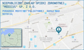 PORADNIA MEDYCYNY PALIATYWNEJ - NIEPUBLICZNY ZAKŁAD OPIEKI ZDROWOTNEJ "MEDICUS" SP. Z O.O. - OS.CHROBREGO 15,  NAKŁO NAD NOTECIĄ