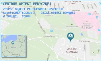 ZESPÓŁ OPIEKI PALIATYWNEJ HOSPICJUM "ŚWIATŁO" - DZIAŁ OPIEKI DOMOWEJ W TORUNIU - CENTRUM OPIEKI MEDYCZNEJ - GRUNWALDZKA 64,  TORUŃ