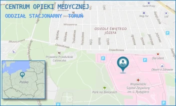 ODDZIAŁ STACJONARNY - CENTRUM OPIEKI MEDYCZNEJ - ŚW. JÓZEFA 53-59,  TORUŃ