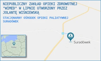 STACJONARNY OŚRODEK OPIEKI PALIATYWNEJ - NIEPUBLICZNY ZAKŁAD OPIEKI ZDROWOTNEJ "WIMED" W LIPNIE UTWORZONY PRZEZ JOLANTĘ WIŚNIEWSKĄ - 26A,  SURADÓWEK