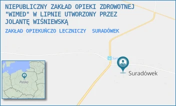ZAKŁAD OPIEKUŃCZO LECZNICZY - NIEPUBLICZNY ZAKŁAD OPIEKI ZDROWOTNEJ "WIMED" W LIPNIE UTWORZONY PRZEZ JOLANTĘ WIŚNIEWSKĄ - 26A,  SURADÓWEK