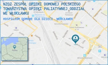 HOSPICJUM DOMOWE DLA DZIECI - NZOZ ZESPÓŁ OPIEKI DOMOWEJ POLSKIEGO TOWARZYSTWA OPIEKI PALIATYWNEJ ODDZIAŁ WE WŁOCŁAWKU - WOLNOŚĆ 44,  WŁOCŁAWEK