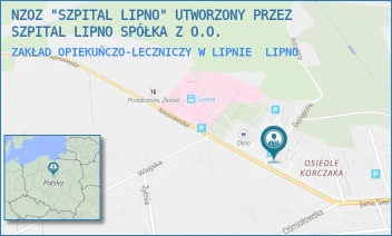 ZAKŁAD OPIEKUŃCZO-LECZNICZY W LIPNIE - NZOZ "SZPITAL LIPNO" UTWORZONY PRZEZ SZPITAL LIPNO SPÓŁKA Z O.O. - NIESZAWSKA 6,  LIPNO