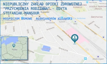 HOSPICJUM DOMOWE - NIEPUBLICZNY ZAKŁAD OPIEKI ZDROWOTNEJ "PRZYCHODNIA RODZINNA" - EDYTA STEFANIAK-MANSOUR - SŁOWACKIEGO 20A,  ALEKSANDRÓW KUJAWSKI