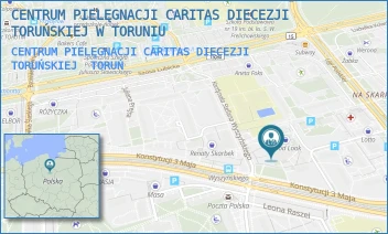 CENTRUM PIELĘGNACJI CARITAS DIECEZJI TORUŃSKIEJ - CENTRUM PIELĘGNACJI CARITAS DIECEZJI TORUŃSKIEJ W TORUNIU - KARD. ST. WYSZYŃSKIEGO 7/9,  TORUŃ
