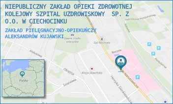 ZAKŁAD PIELĘGNACYJNO-OPIEKUŃCZY - KOLEJOWY SZPITAL UZDROWISKOWY  SP. Z O.O. W CIECHOCINKU - NARUTOWICZA 12,  ALEKSANDRÓW KUJAWSKI