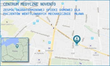 ZESPÓŁ DŁUGOTERMINOWEJ OPIEKI DOMOWEJ DLA PACJENTÓW WENTYLOWANYCH MECHANICZNIE - CENTRUM MEDYCZNE NOVENTO - ŻWIRKI 26,  MŁAWA