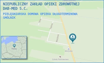 PIELĘGNIARSKA DOMOWA OPIEKA DŁUGOTERMINOWA - NIEPUBLICZNY ZAKŁAD OPIEKI ZDROWOTNEJ DAB-MED S.C. - 13,  SMÓLNIK