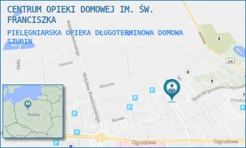 PIELĘGNIARSKA OPIEKA DŁUGOTERMINOWA DOMOWA - CENTRUM OPIEKI DOMOWEJ IM. ŚW. FRANCISZKA - GEN. JÓZEFA BEMA 6/7,  SZUBIN