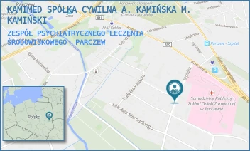 ZESPÓŁ PSYCHIATRYCZNEGO LECZENIA ŚRODOWISKOWEGO - KAMIMED SPÓŁKA CYWILNA A. KAMIŃSKA M. KAMIŃSKI - SZPITALNA 2B,  PARCZEW