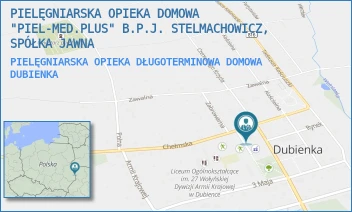 PIELĘGNIARSKA OPIEKA DŁUGOTERMINOWA DOMOWA - PIEL-MED.PLUS SPÓŁKA Z OGRANICZONĄ ODPOWIEDZIALNOŚCIĄ - CERKIEWNA 4,  DUBIENKA