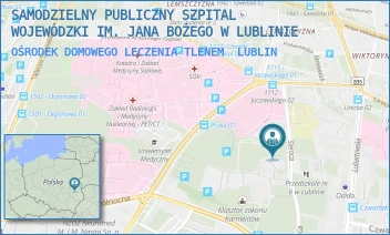 OŚRODEK DOMOWEGO LECZENIA TLENEM - SAMODZIELNY PUBLICZNY SZPITAL WOJEWÓDZKI IM. JANA BOŻEGO W LUBLINIE - SIEROCA 2B,  LUBLIN