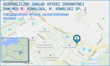 PIELĘGNIARSKA OPIEKA DŁUGOTERMINOWA - NIEPUBLICZNY ZAKŁAD OPIEKI ZDROWOTNEJ DAW-MED M. KOWALSKA, M. KOWALSKI SP. J - ALEJA TYSIĄCLECIA 3B,  KRAŚNIK