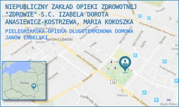 PIELĘGNIARSKA OPIEKA DŁUGOTERMINOWA DOMOWA - NIEPUBLICZNY ZAKŁAD OPIEKI ZDROWOTNEJ "ZDROWIE" S.C. IZABELA DOROTA ANASIEWICZ-KOSTRZEWA, MARIA KOKOSZKA - JANA PAWŁA II 5,  JANÓW LUBELSKI
