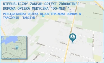 PIELĘGNIARSKA OPIEKA DŁUGOTERMINOWA DOMOWA W TARCZYNIE - NIEPUBLICZNY ZAKŁAD OPIEKI ZDROWOTNEJ DOMOWA OPIEKA MEDYCZNA "DO-MED " - WARSZAWSKA 42, TARCZYN