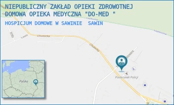HOSPICJUM DOMOWE W SAWINIE - NIEPUBLICZNY ZAKŁAD OPIEKI ZDROWOTNEJ DOMOWA OPIEKA MEDYCZNA "DO-MED " - CHOTECKA 14B,  SAWIN
