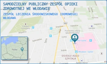 ZESPÓŁ LECZENIA ŚRODOWISKOWEGO (DOMOWEGO) - SAMODZIELNY PUBLICZNY ZESPÓŁ OPIEKI ZDROWOTNEJ WE WŁODAWIE - AL. JÓZEFA PIŁSUDSKIEGO 66,  WŁODAWA