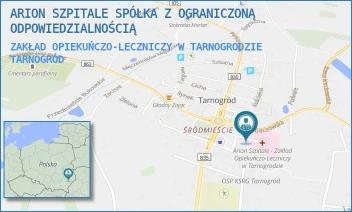 ZAKŁAD OPIEKUŃCZO-LECZNICZY W TARNOGRODZIE - ARION SZPITALE SPÓŁKA Z OGRANICZONĄ ODPOWIEDZIALNOŚCIĄ W RESTRUKTURYZACJI - RYNEK 85,  TARNOGRÓD