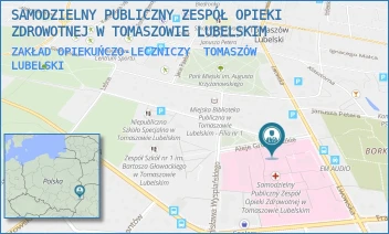 ZAKŁAD OPIEKUŃCZO-LECZNICZY - SAMODZIELNY PUBLICZNY ZESPÓŁ OPIEKI ZDROWOTNEJ W TOMASZOWIE LUBELSKIM - ALEJE GRUNWALDZKIE 1,  TOMASZÓW LUBELSKI