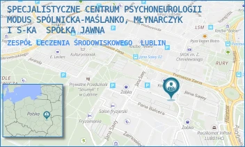 ZESPÓŁ LECZENIA ŚRODOWISKOWEGO - SPECJALISTYCZNE CENTRUM PSYCHONEUROLOGII MODUS SPÓLNICKA-MAŚLANKO, MŁYNARCZYK I S-KA  SPÓŁKA JAWNA - JANA SAWY 8/14,  LUBLIN