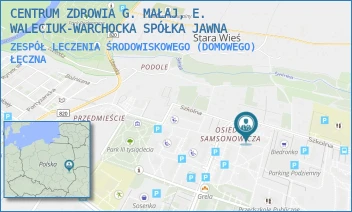 ZESPÓŁ LECZENIA ŚRODOWISKOWEGO (DOMOWEGO) - CENTRUM ZDROWIA G. MAŁAJ, E. WALECIUK-WARCHOCKA SPÓŁKA JAWNA - SZKOLNA 4,  ŁĘCZNA