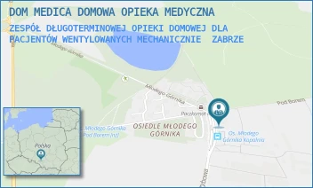 ZESPÓŁ DŁUGOTERMINOWEJ OPIEKI DOMOWEJ DLA PACJENTÓW WENTYLOWANYCH MECHANICZNIE - DOM MEDICA DOMOWA OPIEKA MEDYCZNA - UL. SZYBOWA 2A,  ZABRZE